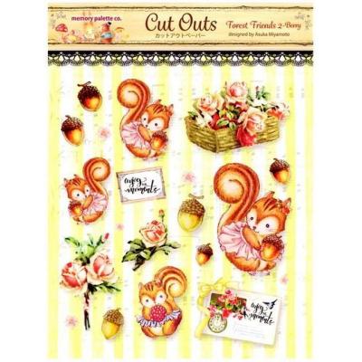 Asuka Studio Memory Place Forest Friends Die Cuts - Berry